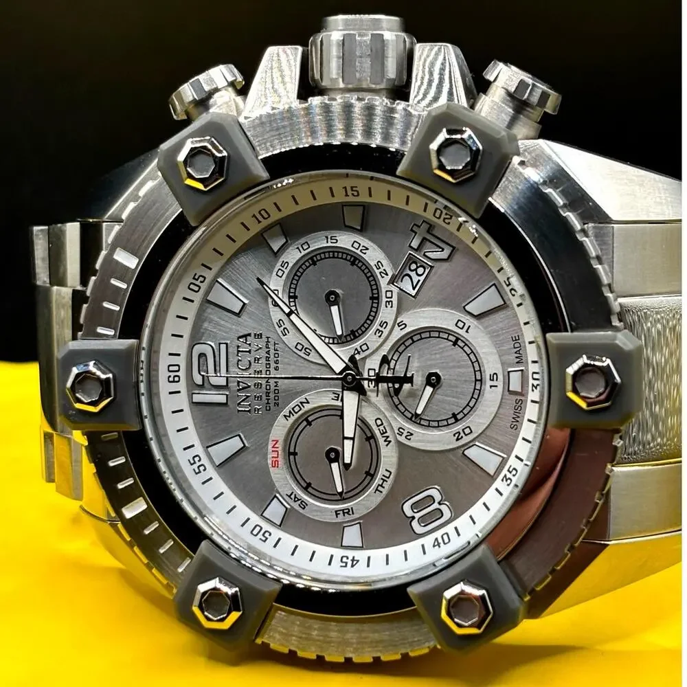 Invicta Reserve Octane 15824 Swiss Made Chronograph 56mm Watch Full Set